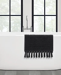 French Connection Nellore Fringe Cotton 17" x 28" Bath Rug