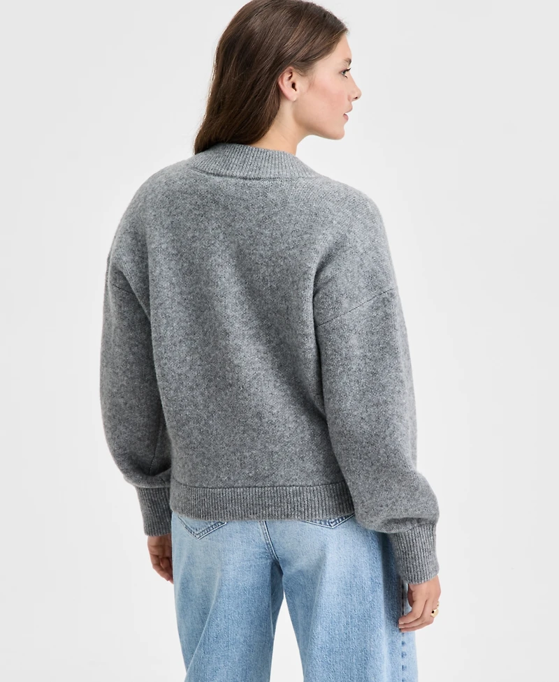 On 34th Women's Sweater-Knit Bomber Jacket, Macy's Exclusive