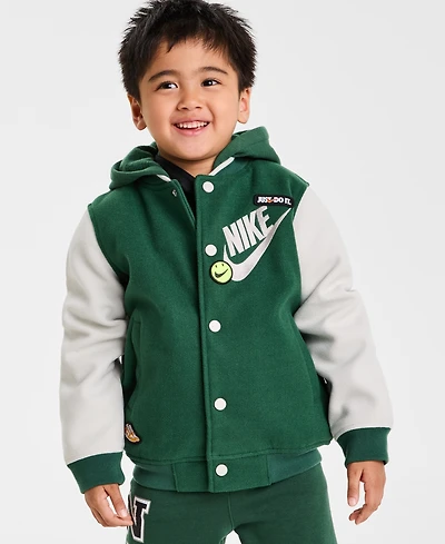 Nike Little Boys Hooded Varsity Jacket