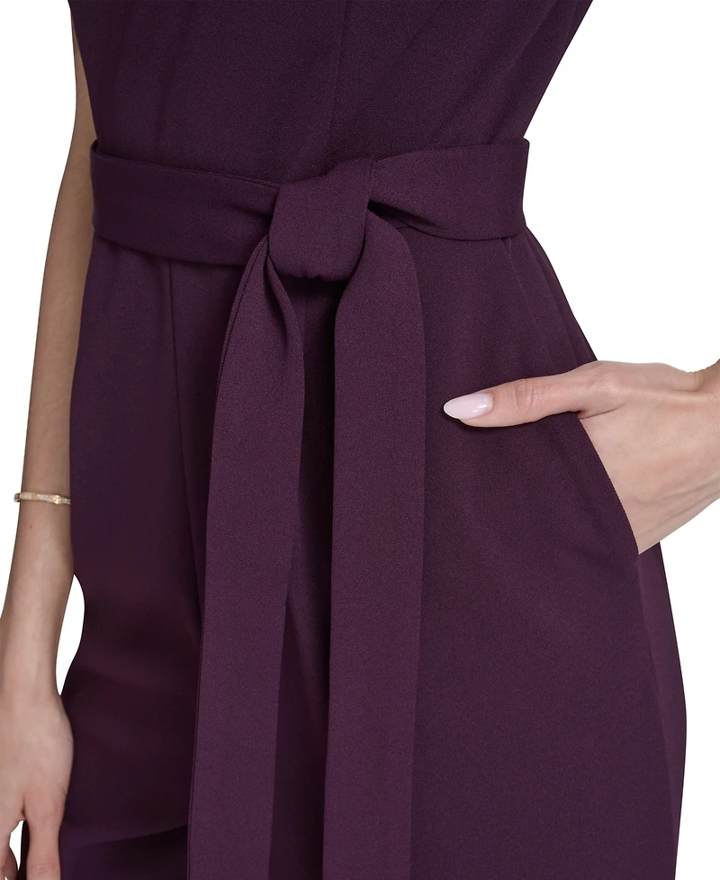 Calvin Klein Petite Short Sleeves Jumpsuit