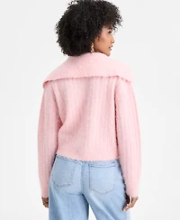 On 34th Brushed Sailor Collar V-neck Sweater, Macy's Exclusive