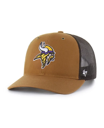'47 Brand x Carhartt Men's Brown Minnesota Vikings Trucker Adjustable Hat