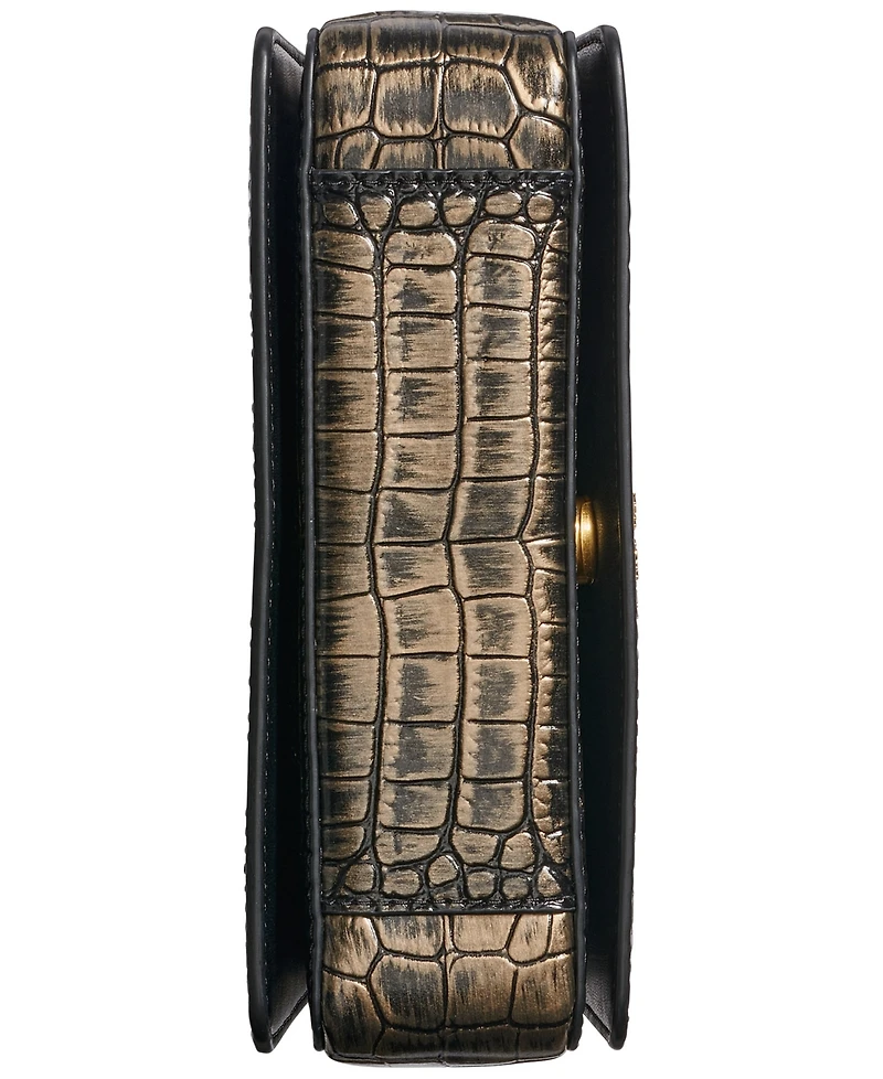 Donna Karan New York Jericho Metallic Croc Convertible Shoulder Bag