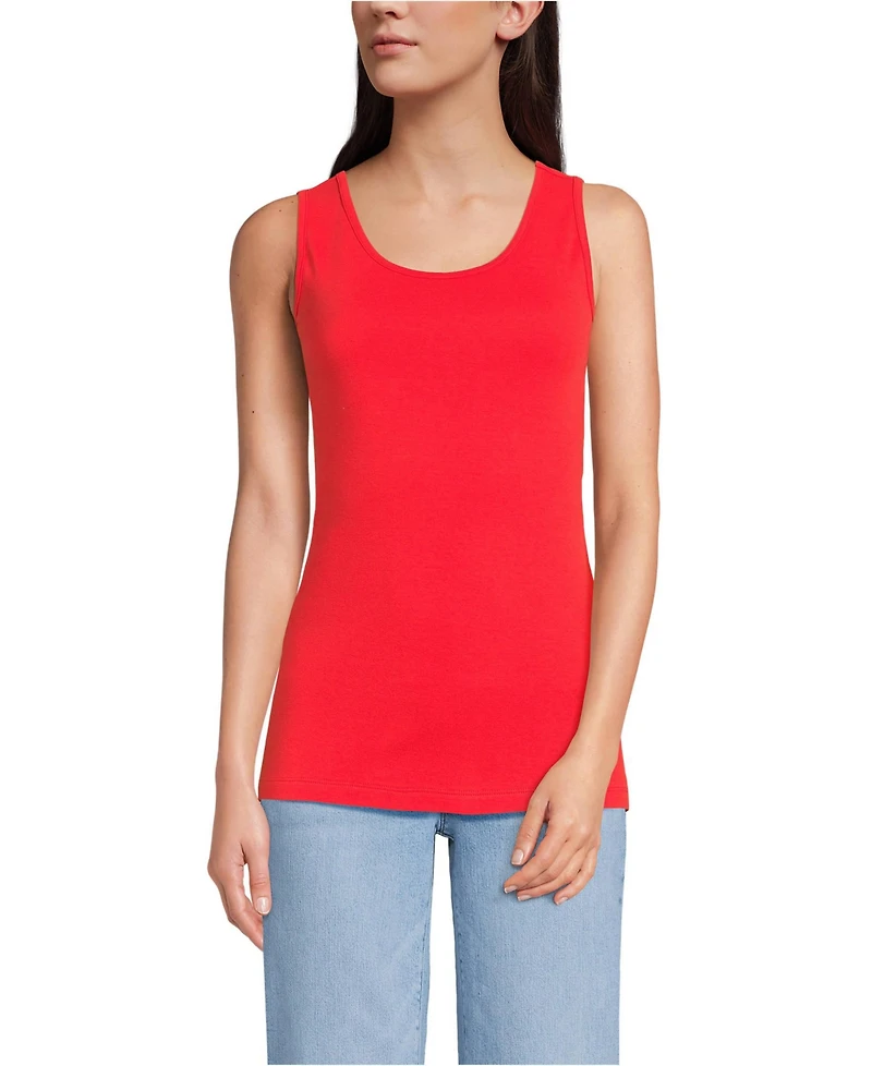Lands' End Women's Cotton Tank Top