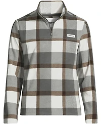 Lands' End Men's Anyweather Fleece Print Quarter Zip Pullover