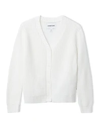 Lands' End Girls Button Front Knit Cardigan