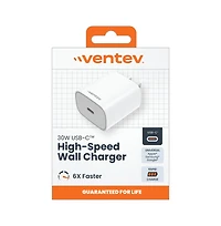 Ventev 30W Ultrafast Usb C Universal Wall Charger-White