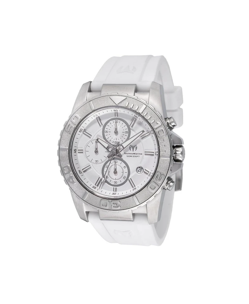 Technomarine Men's Tm-725006 Sea Quartz Silver Dial Watch