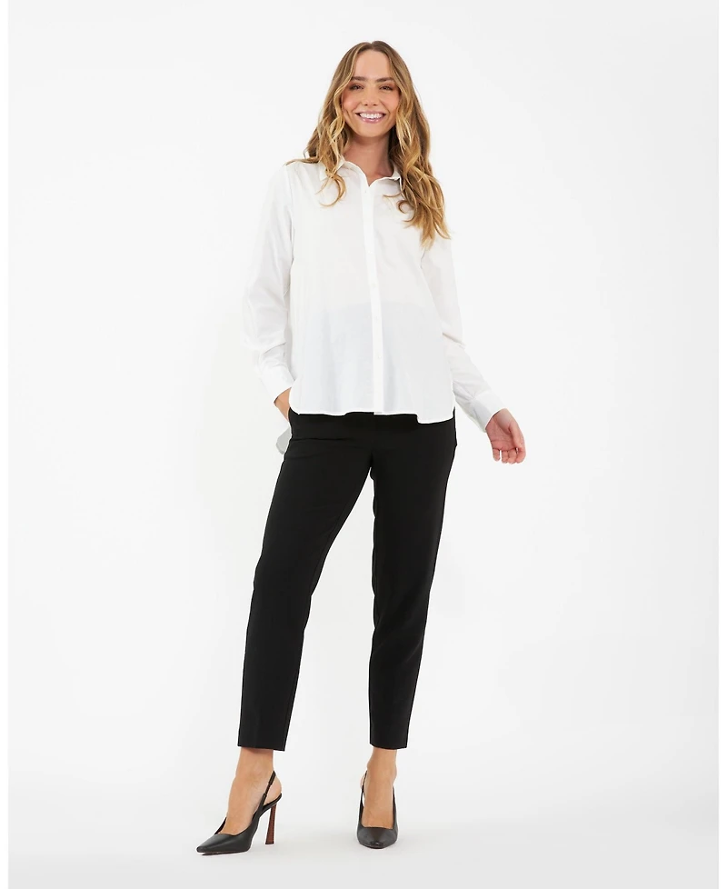 Ripe Maternity Alexa Cropped Pant Black