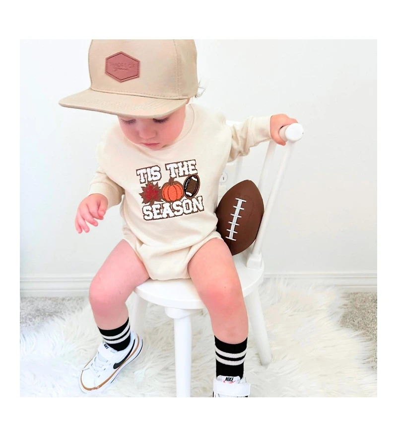 Sweet Wink Baby Boys Tis The Season Pumpkin Patch Long Sleeve Romper