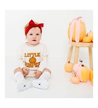 Sweet Wink Baby Girl and Boy Little Pumpkin Patch Long Sleeve Romper