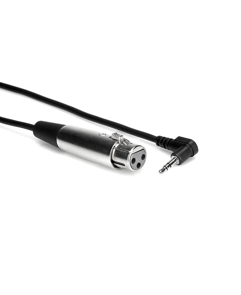 Hosa Technology Hosa Xvm-101F XLR3F to Right Angle 3.5 mm Trs Microphone Cable, 1 Foot