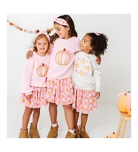 Sweet Wink Little and Big Girls Coquette Pumpkin Sweatshirt