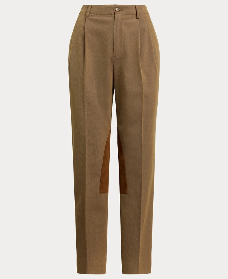 Lauren Ralph Women's Pleat Detail Cropped Pants
