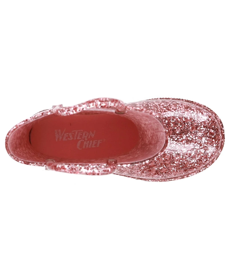 Western Chief Big Girls Glitter Rain Boot