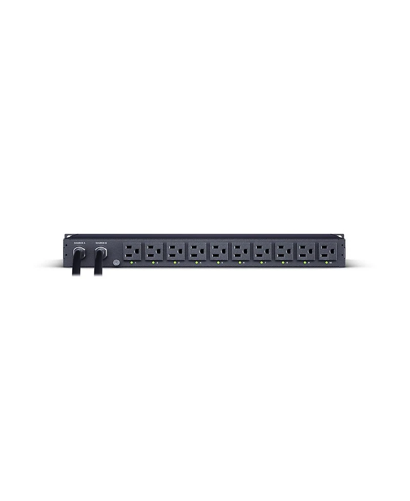 CyberPower PDU44001 10-Outlet 1U Rackmount Switched Ats Power Distribution Unit