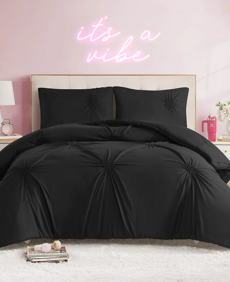 Juicy Couture Amora Gathered Heart 2-Pc. Comforter Set, Twin/Twin Xl