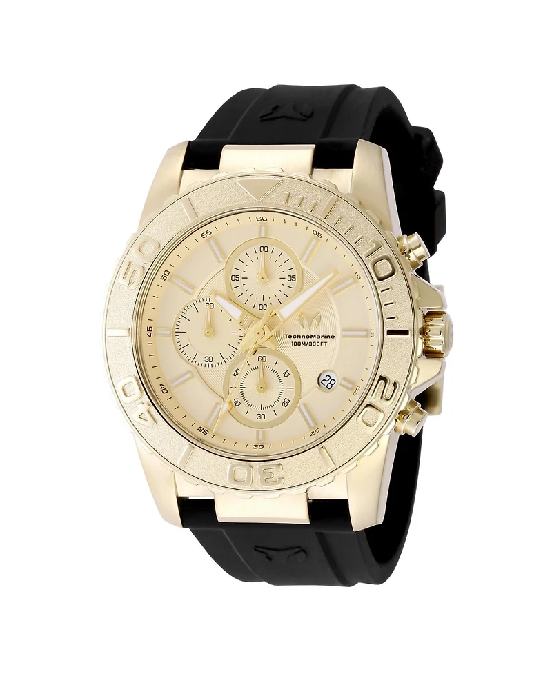 Technomarine Men's Tm-725009 Sea Quartz Gold Dial Watch