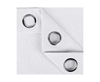 Superior Neal 100% Blackout Solid Machine Washable Curtains, Set of 2 Panels