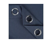 Superior Neal 100% Blackout Solid Machine Washable Curtains, Set of 2 Panels