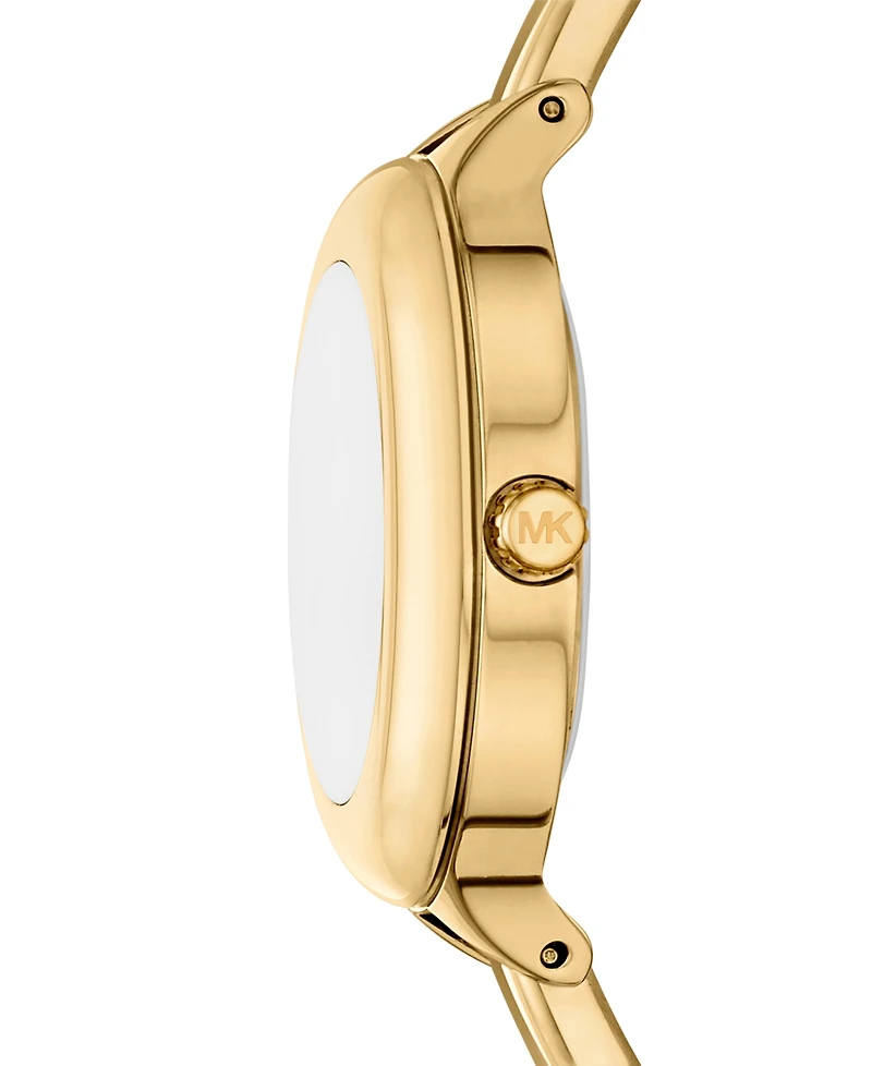 Michael Kors Women's Izzy Three-Hand Gold-Tone Stainless Steel Watch, 28mm