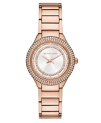 Michael Kors Women's Sylvia Three-Hand Rose Gold-Tone Stainless Steel Watch, 33mm
