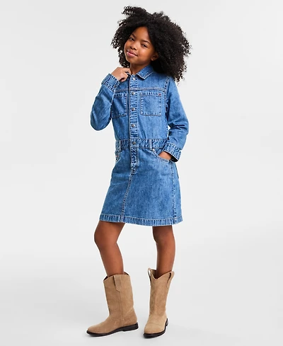 Tommy Hilfiger Girls 4-16 Cotton Denim Shirtdress