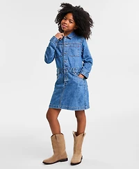 Tommy Hilfiger Girls 4-16 Cotton Denim Shirtdress