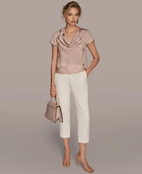 Donna Karan New York Women's Cowl Neck Top