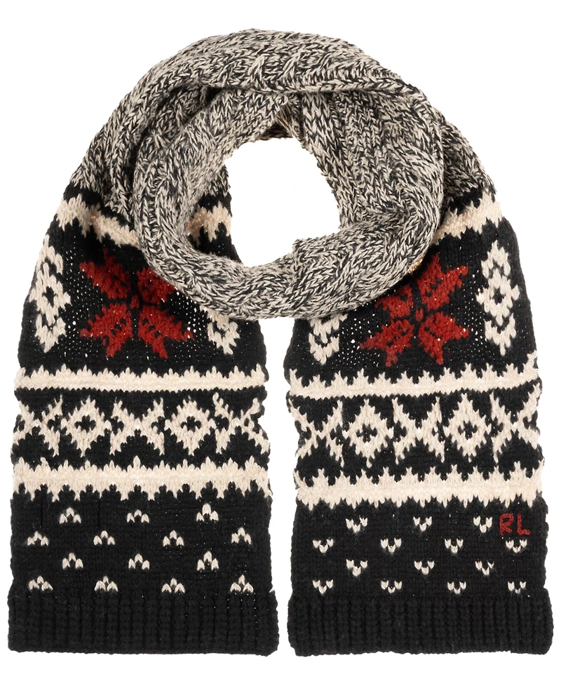 Polo Ralph Lauren Men's Holiday Pattern Cable Scarf