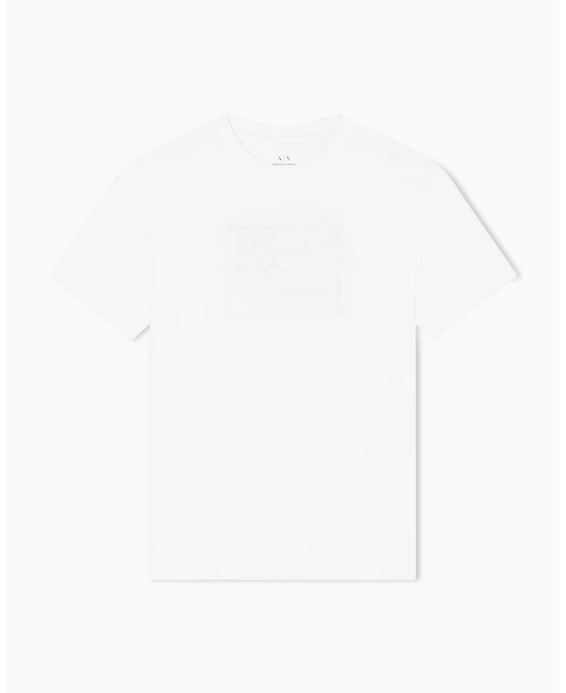 A|X Armani Exchange Men's Tonal Grid Box Graphic T-Shirt