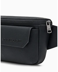 A|X Armani Exchange Men's Faux-Leather Lettering Belt Bag