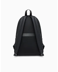 A|X Armani Exchange Men's Satin Jacquard Allover Logo Backpack