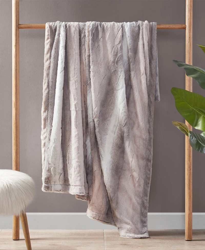 Madison Park Zuri Faux Fur Blanket, Full/Queen
