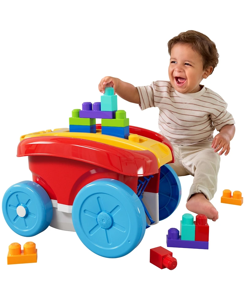 Mega Bloks First Builders Block Scooping Wagon, 21 Pieces