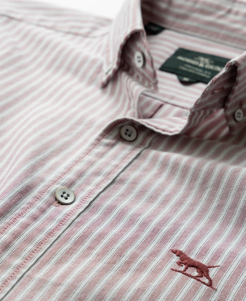 Rodd & Gunn Men's Oxford Stripe 4 Long Sleeve Shirt