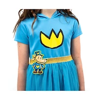 Dog Man Youth Girl Cosplay Dress With Tulle Skirt And 3D Ears Large (10/12)