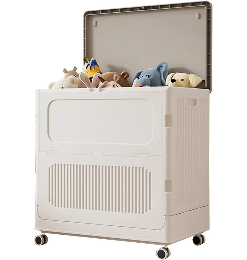 gaomon Rolling Laundry Hamper with Lid, 123L Large Capacity Clothes Hampers for Laundry, Plastic Collapsible Laundry Baskets with Wheels Laundry Cloth