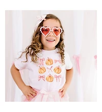 Sweet Wink Toddler Girls Coquette Pumpkin Short Sleeve T-Shirt