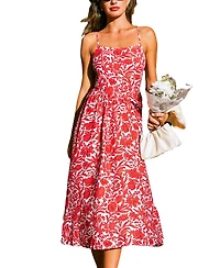 Cupshe Women's Save the Date Floral Midi Beach Dress