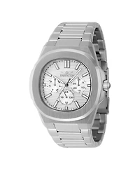 Invicta Men's 48324 Speedway Quartz 3 Hand Silver Dial Watch