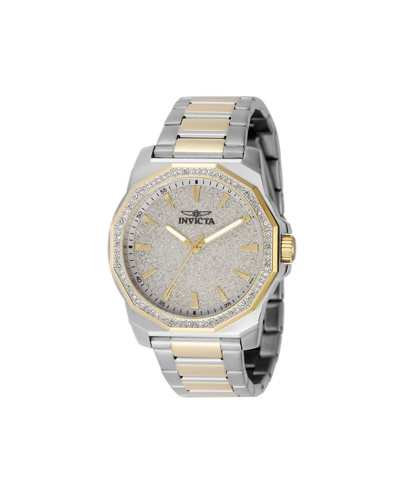Invicta Men's Speedway Quartz 3 Hand Silver Dial Watch