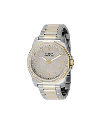 Invicta Men's Speedway Quartz 3 Hand Silver Dial Watch