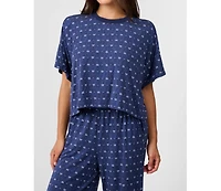 WeWoreWhat Women's Cropped Sleep Tee