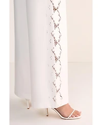 Nasty Gal Women's Cutwork Side Tailored Wide Leg Pants
