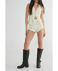 Nasty Gal Women's Zebra Tailored Hotpants