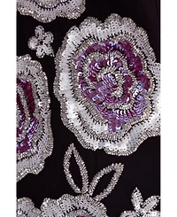 Nasty Gal Women's Beaded Flower Sequin Mini Dress