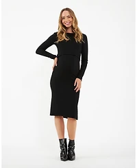 Ripe Maternity Penny Double Up Nursing Set Black - Comfortable and Versatile