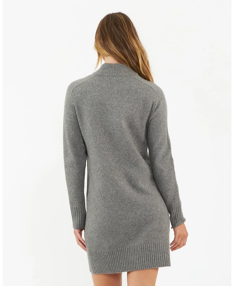 Ripe Maternity Maternity Brook Knit Sweater Dress in Grey Marle
