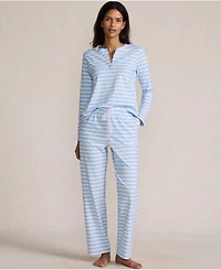 Lands' End Women's Knit 2 Piece Pajama Set